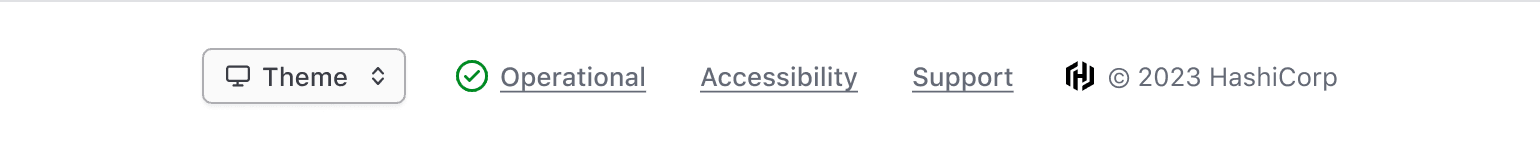 Example of what additional content can go in the App Footer